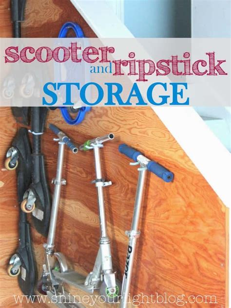 razor scooter storage ideas